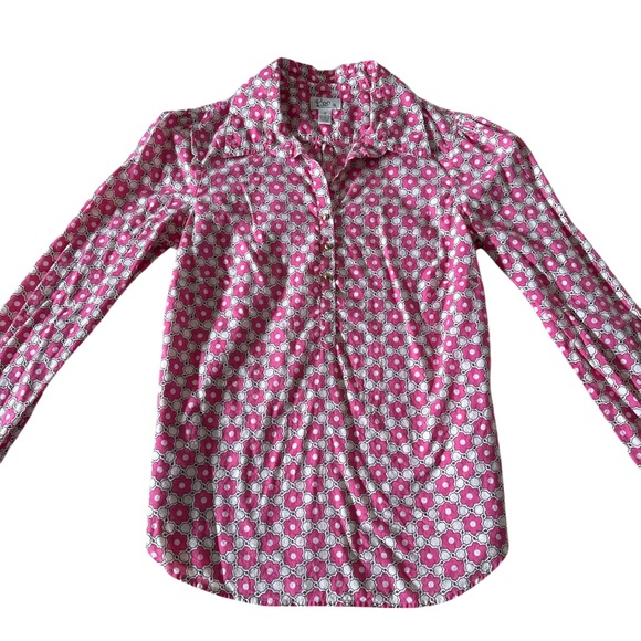Lilly Pulitzer Pink and White Button-Up Blouse - Picture 2 of 8